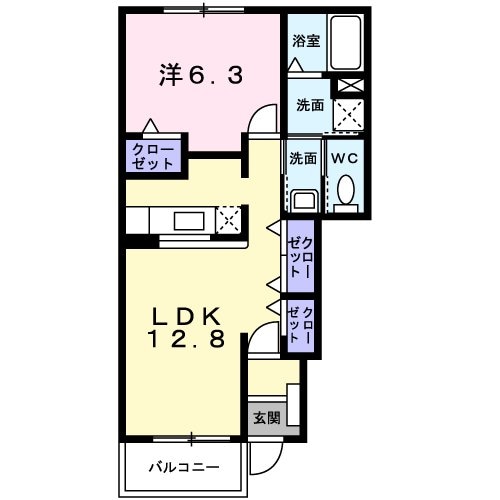 エレガンシアの物件間取画像