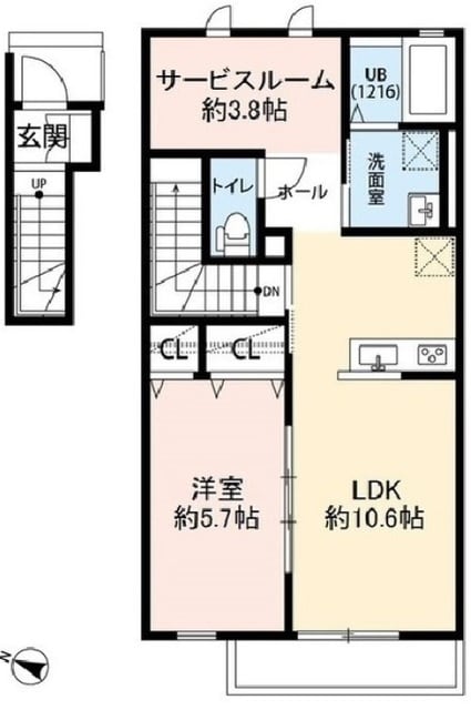 クレールみずほ台の物件間取画像