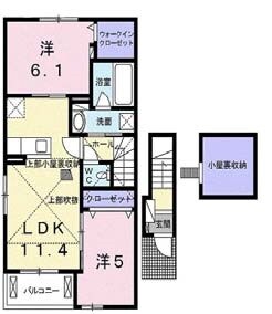 ティアラIIIの物件間取画像