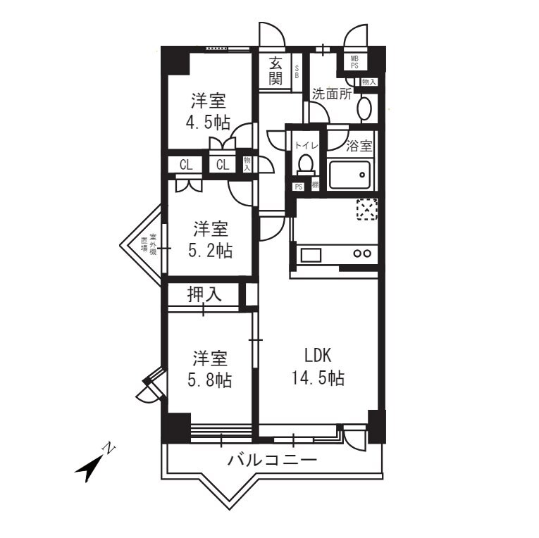 ライオンズヒルズ和光の物件間取画像