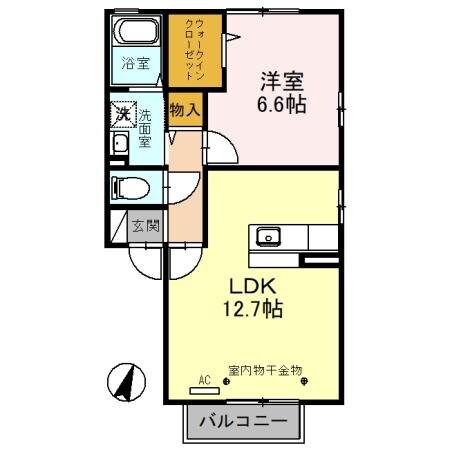 エテルナピーノＡの物件間取画像