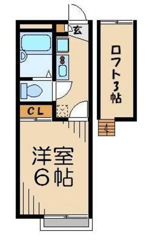 レオパレスレスト川越の物件間取画像