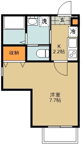 プレジールの物件間取画像