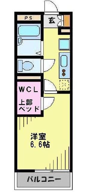 レオパレスカーニバルIIの物件間取画像