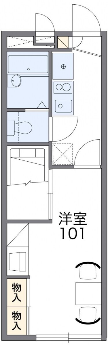 レオパレス霞ヶ関第二の物件間取画像