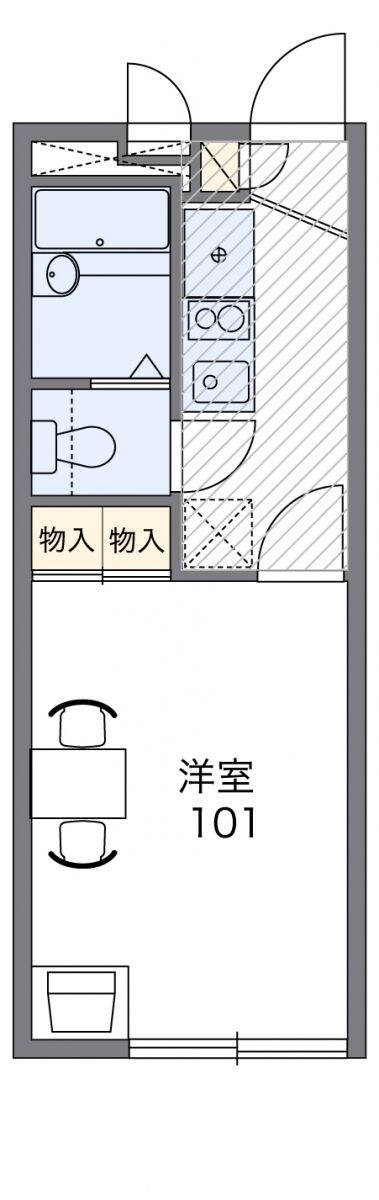 レオパレスサカエの物件間取画像