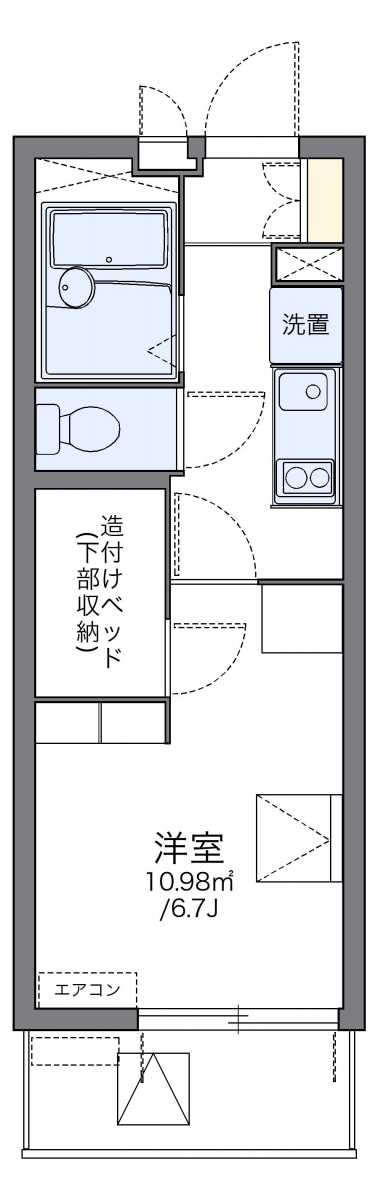 レオパレスカプリコーン２１の物件間取画像