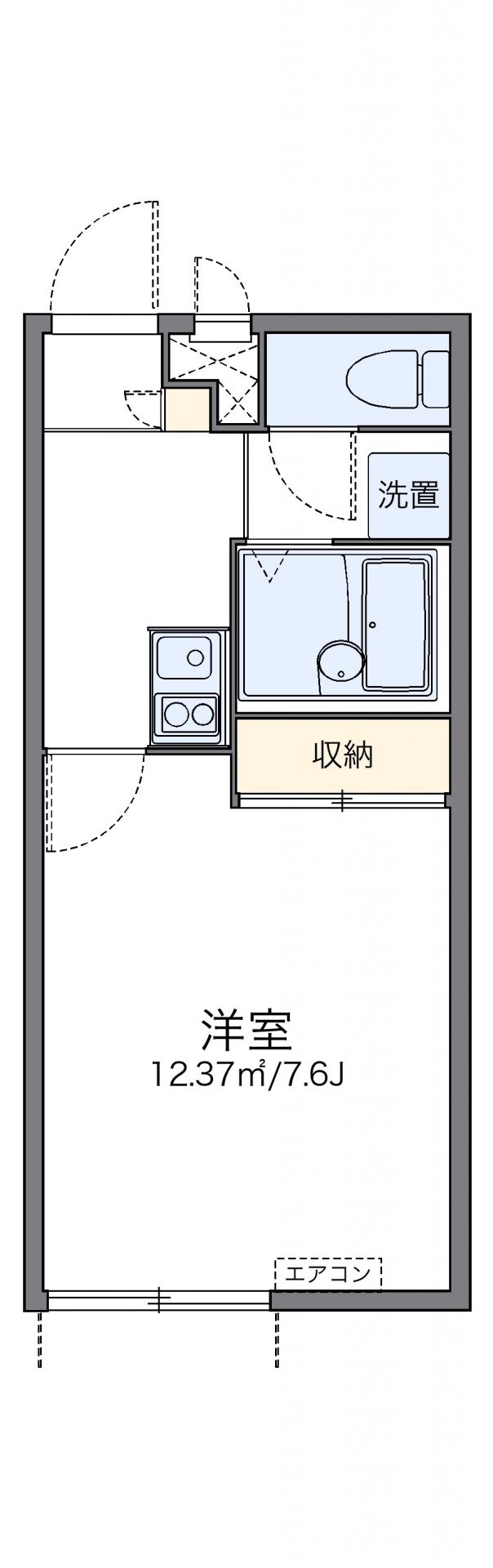 レオパレスアグリコルトゥーラの物件間取画像