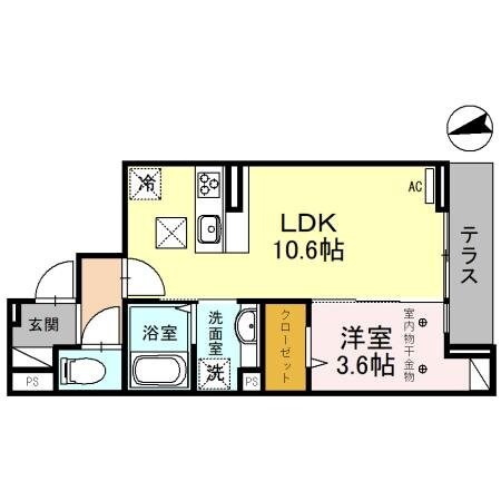 Ｄ－ＲＥＳＩＤＥＮＣＥ仙波町の物件間取画像