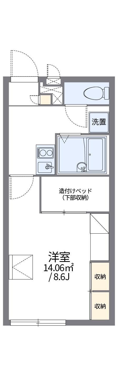 レオパレスアゼリアコートの物件間取画像