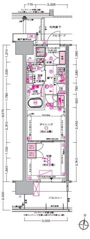 プラウド川越の物件間取画像