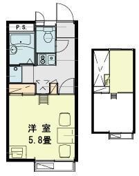 レオパレスＢｌｏｏｍｉｎｇ２６１９０の物件間取画像