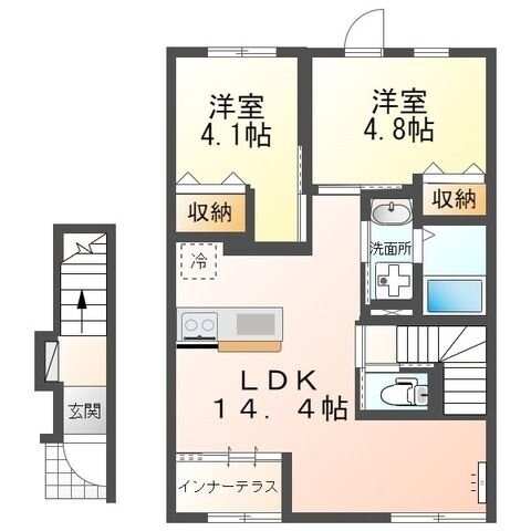 フェリーチェの物件間取画像