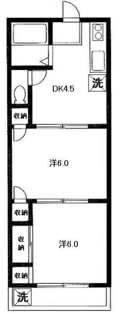 サンハイツの物件間取画像