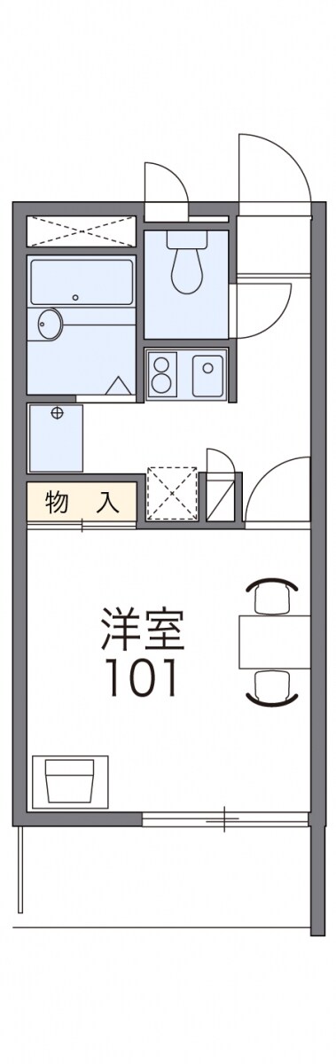 レオパレス北斗の物件間取画像