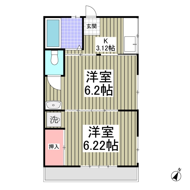 コーポフローレスの物件間取画像