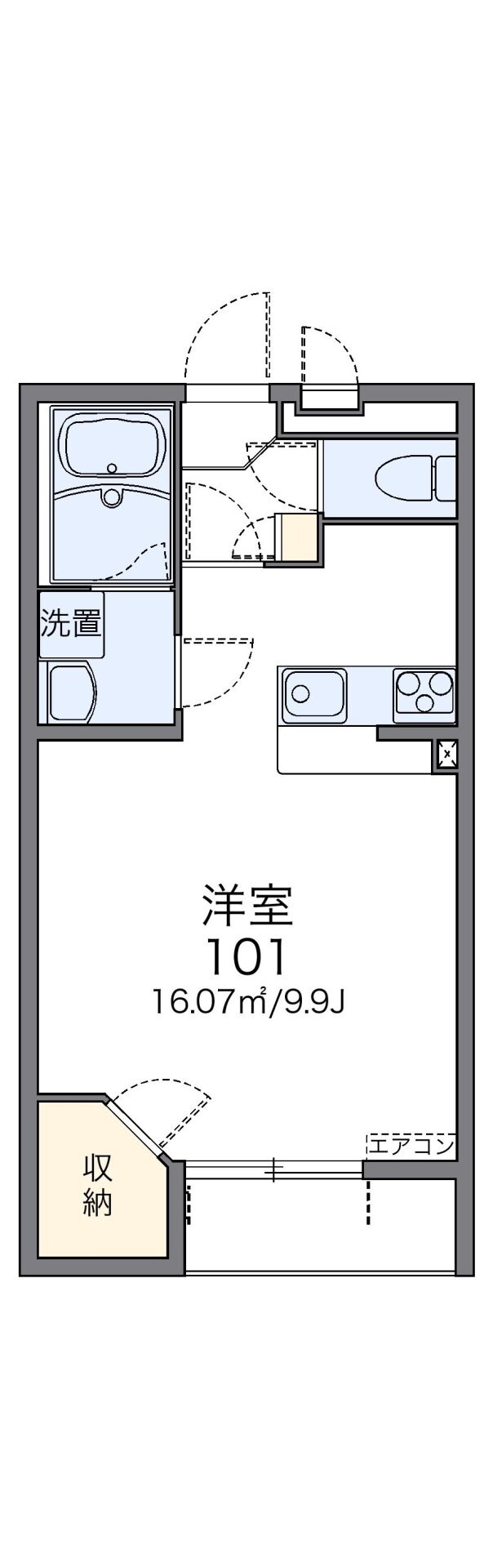 レオネクストストリームブライト４３３９２の物件間取画像