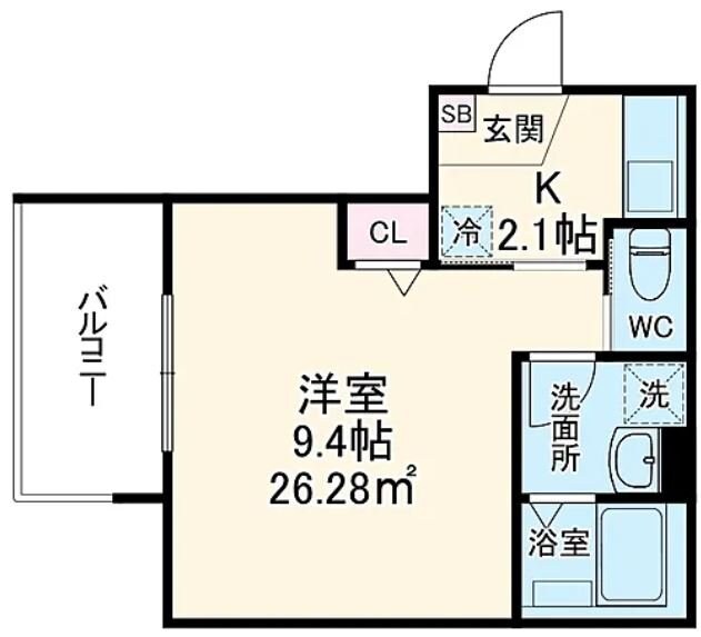 ＣＵＯＲＥ三光町の物件間取画像