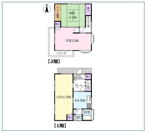 東松山市市ノ川戸建の物件間取画像