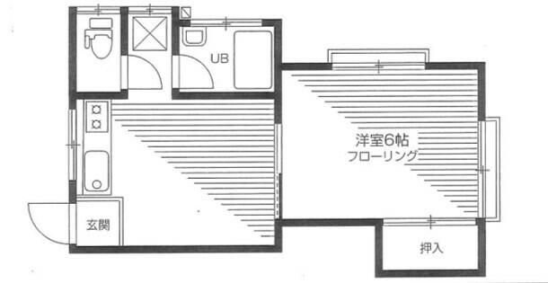 岸町共同ハイムの物件間取画像