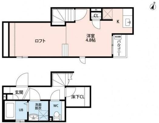 CBふじみ野レーヴの物件間取画像