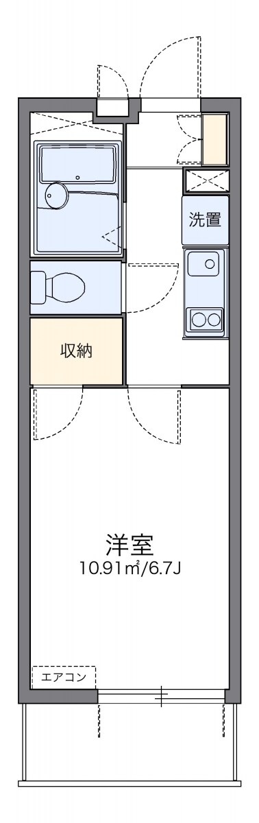 レオパレスウイング北坂戸の物件間取画像