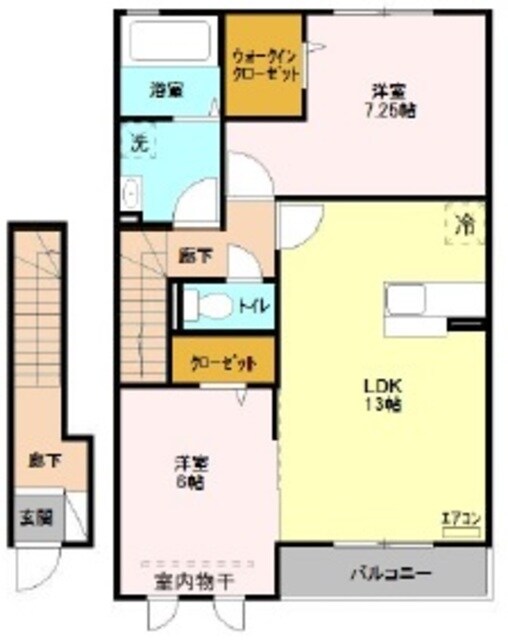 ベルセーヌA棟の物件間取画像