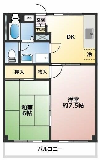 ウイングヤマセの物件間取画像