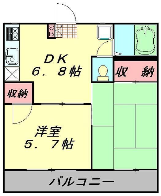 ジュネステイクの物件間取画像