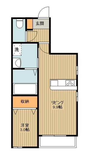 schmiegen(シュミーゲン）Ｂの物件間取画像