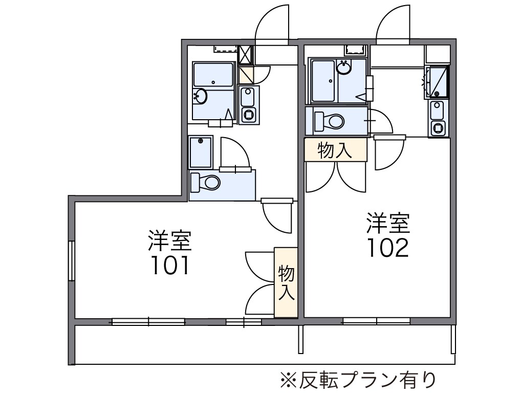 レオパレスソフィアＡの物件間取画像