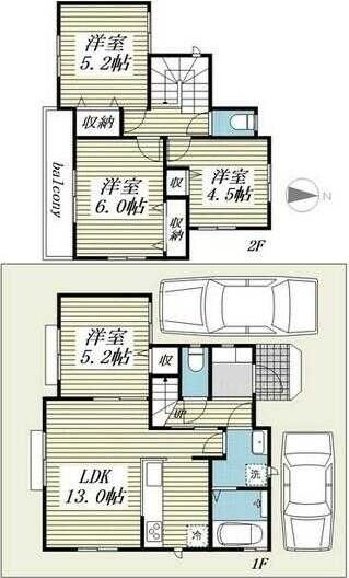 Ｓｕｍａｉ－ｔｏ川越市的場０１の物件間取画像