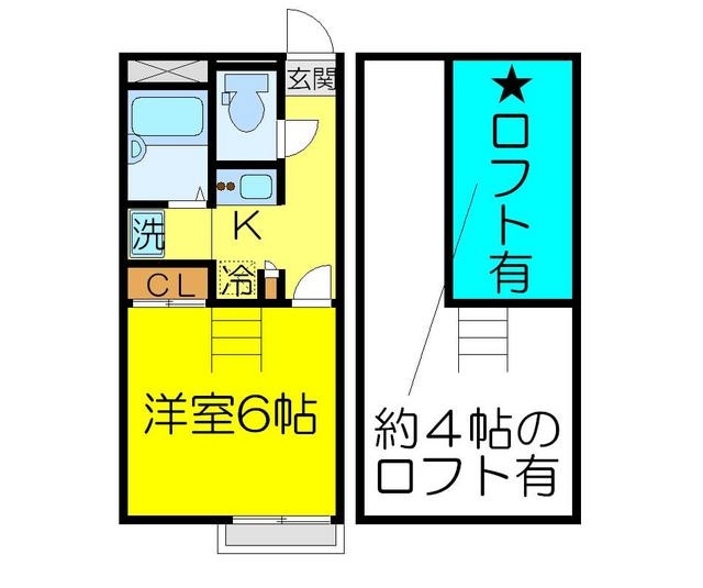 レオパレス霞ヶ関第一１５４７８の物件間取画像