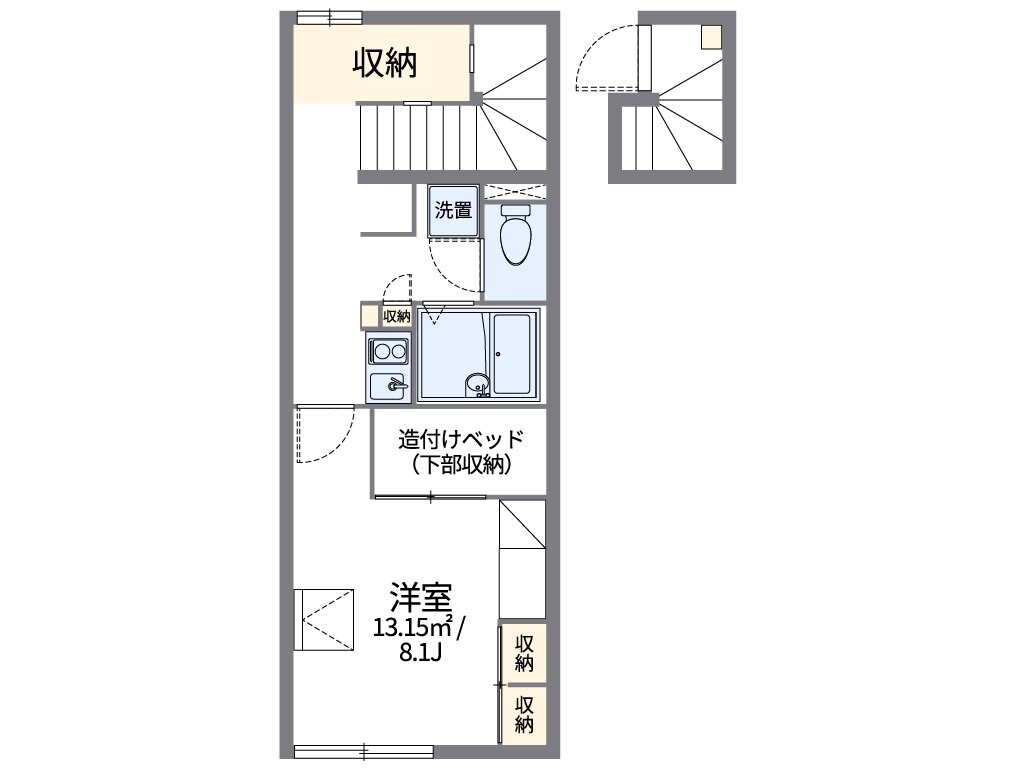 レオパレス西坂戸の物件間取画像