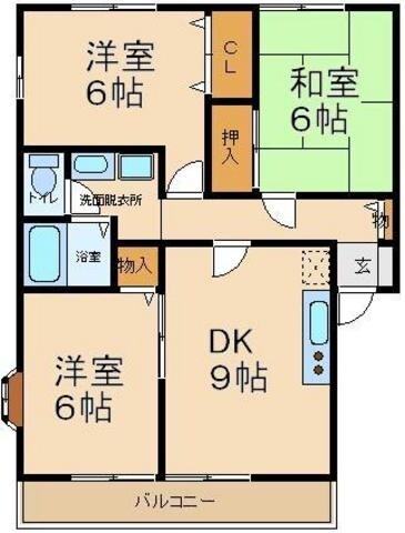 オールパレスＢの物件間取画像