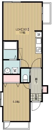 ピア川越の物件間取画像