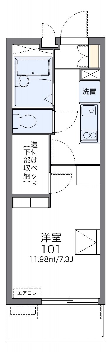 レオパレスＮｅｅｄｓの物件間取画像