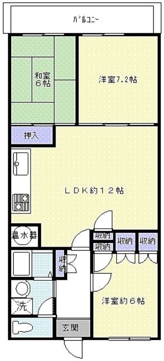 川越スカイハイツの物件間取画像