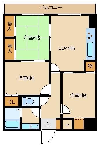 ピジョン田園の物件間取画像