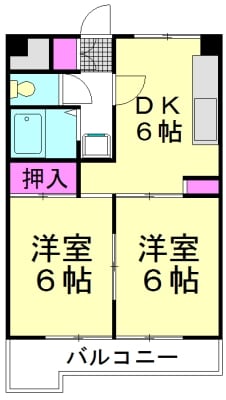 鶴瀬マツキハイツの物件間取画像