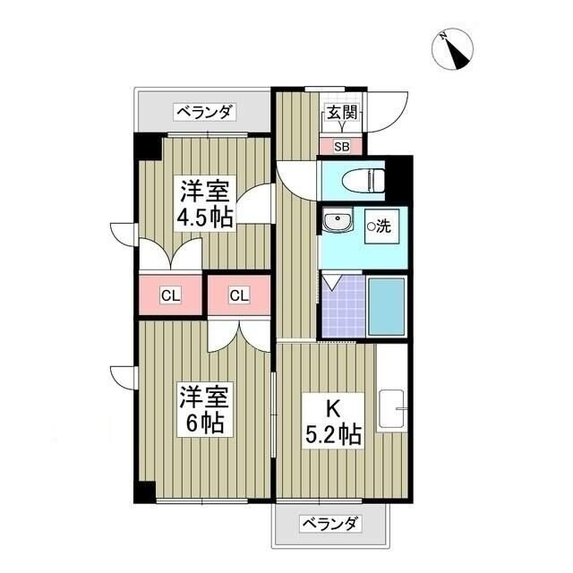 ニュースカイハイツの物件間取画像