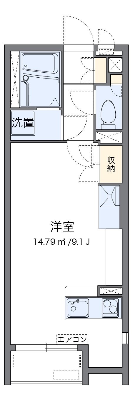 レオネクストスマイルスクエアの物件間取画像