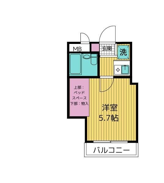 クラブコート志木の物件間取画像