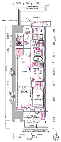 プラウド川越の物件間取画像