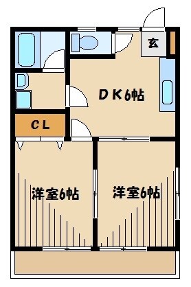 コーポ水季野の物件間取画像