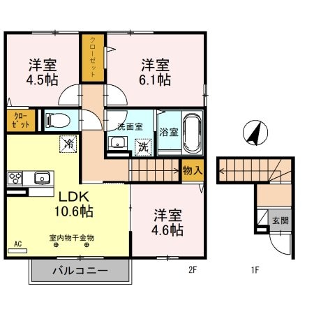 プレミアムリコス　壱号館の物件間取画像