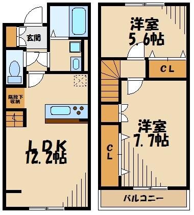 コンフォートヒルズの物件間取画像