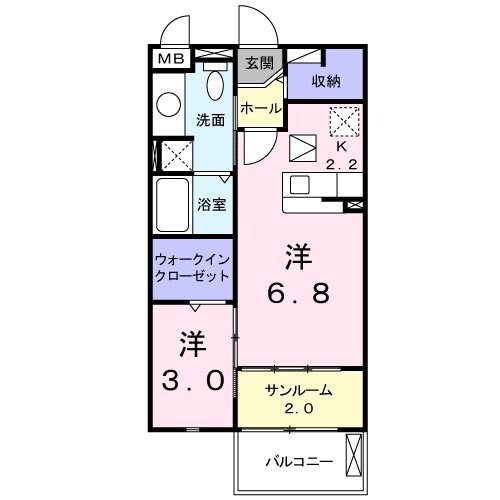 モンデール・欅の物件間取画像