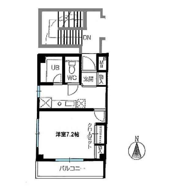 鶴瀬岡本ビルの物件間取画像