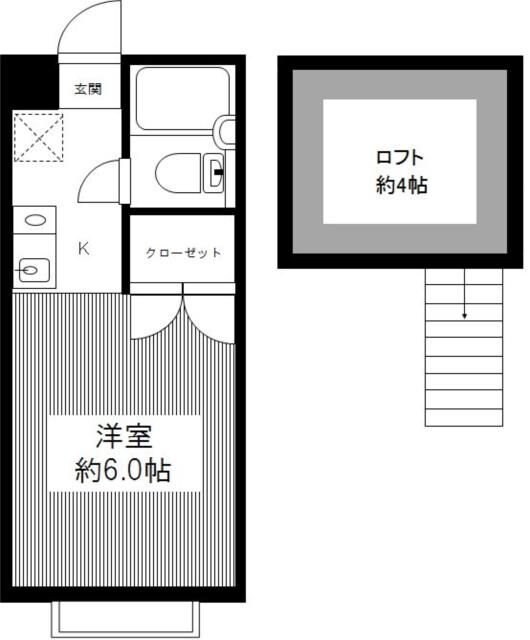 ニューあづま荘IIの物件間取画像